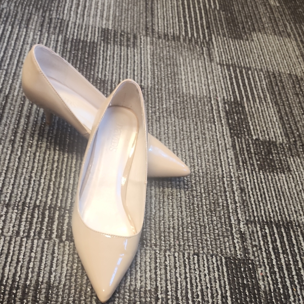 David's Bridal Cream Classic Heels